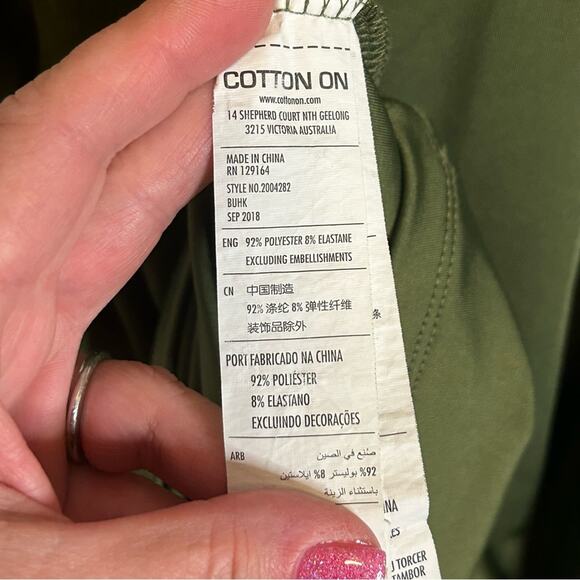 Cotton On Bodycon Mini Dress Size Small Spaghetti Straps Festival Casual Stretch - Picture 5 of 5